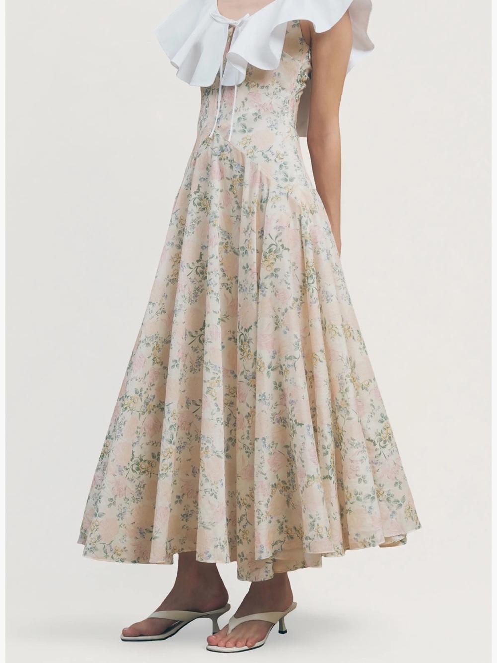 Maude Club Fawn Collared Maxi Dress